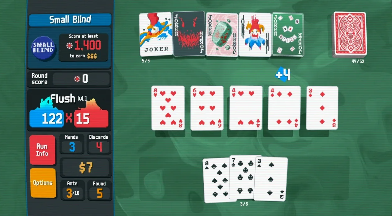 Screenshot of Balatro
